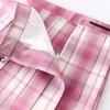 Japanese-Style High-Waisted Pleated Plaid Skirt - School Uniform