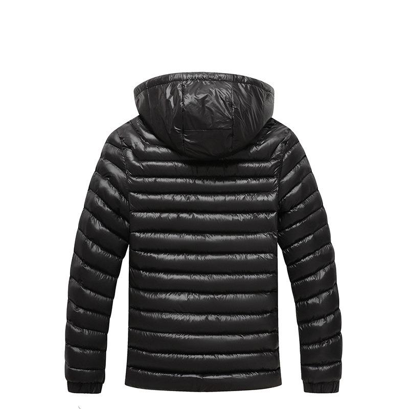 

Новая мужская осенне-зимняя куртка с капюшоном, легкая пуховая хлопковая одежда, теплая и холодостойкая хлопковая одежда XXXXL красный