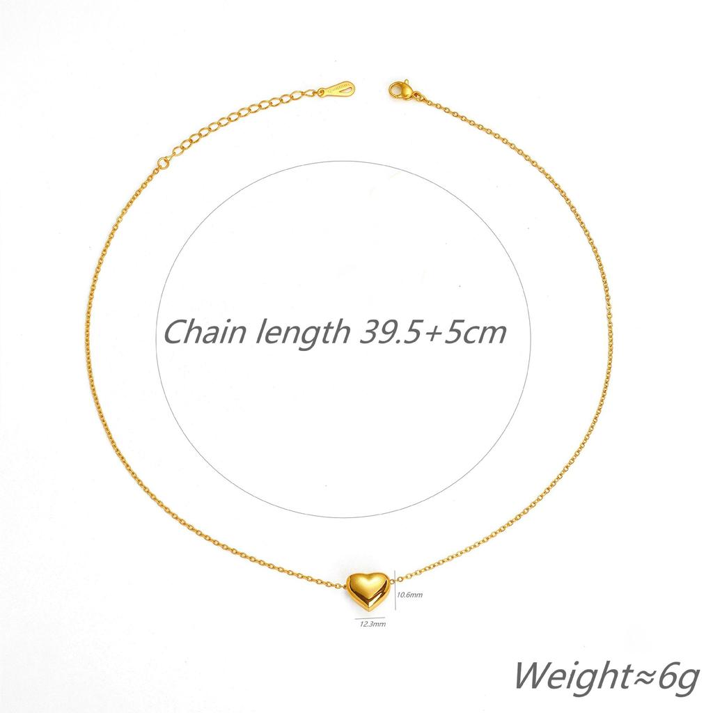 Simple Niche Love Necklace, Versatile Jewelry Titanium Steel Collarbone Chain Does Not Fade