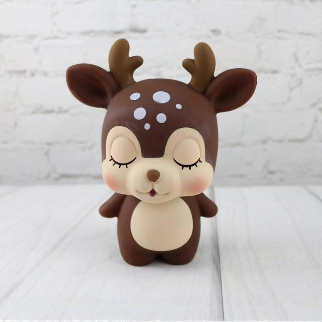 Cute Deer Shape Piggy Bank Money Box Storage Container Kids