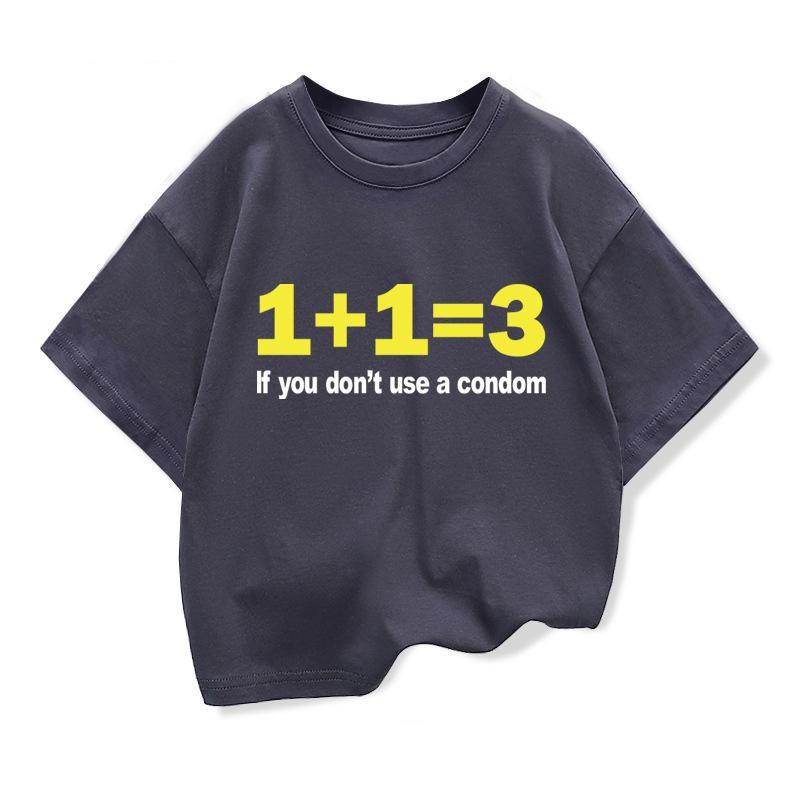 Kids' Polyester T-Shirt with Fun Digital Print Casual Loose Street Style Trendy Children's Tee Round Neck Boys' Top