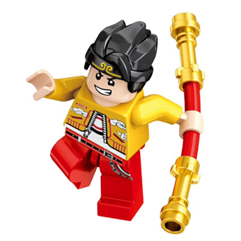 Mini-Bausteine Figuren Set Stierdämonenkönig Tang-Mönch Sun Wukong Kleine Bausteine Spielzeug