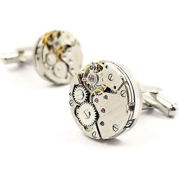 Gemelli TTMA, Gemelli Lusso Steampunk Forma Movimento Orologio Vintage (1 paio), Regalo per San Valentino Compleanno Anniversario Laurea.