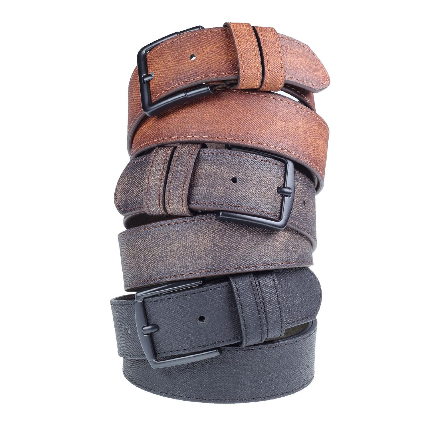 

3 Pieces Men s Belt Suitable For Denim And Canvas 105 CM