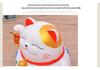 Lucky Cat Silicone Piggy Bank - Large Capacity, Anti-Drop Coin Box, Perfect New Year Gift