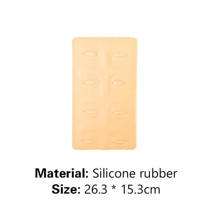 3D Silicone Permanent Makeup Tattoo Training Practice Fake Skin Blank Eye Lips Face For Microblading Tattoo Machine