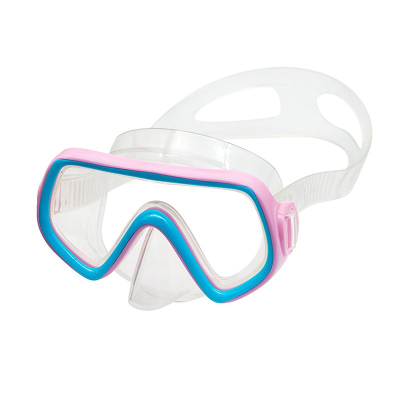 Dykmask Vattentäta Simglasögon Panoramiska HD För Vuxna Ungdomar Silikonkjol Anti-Dimm Med Nästäcke Simutrustning