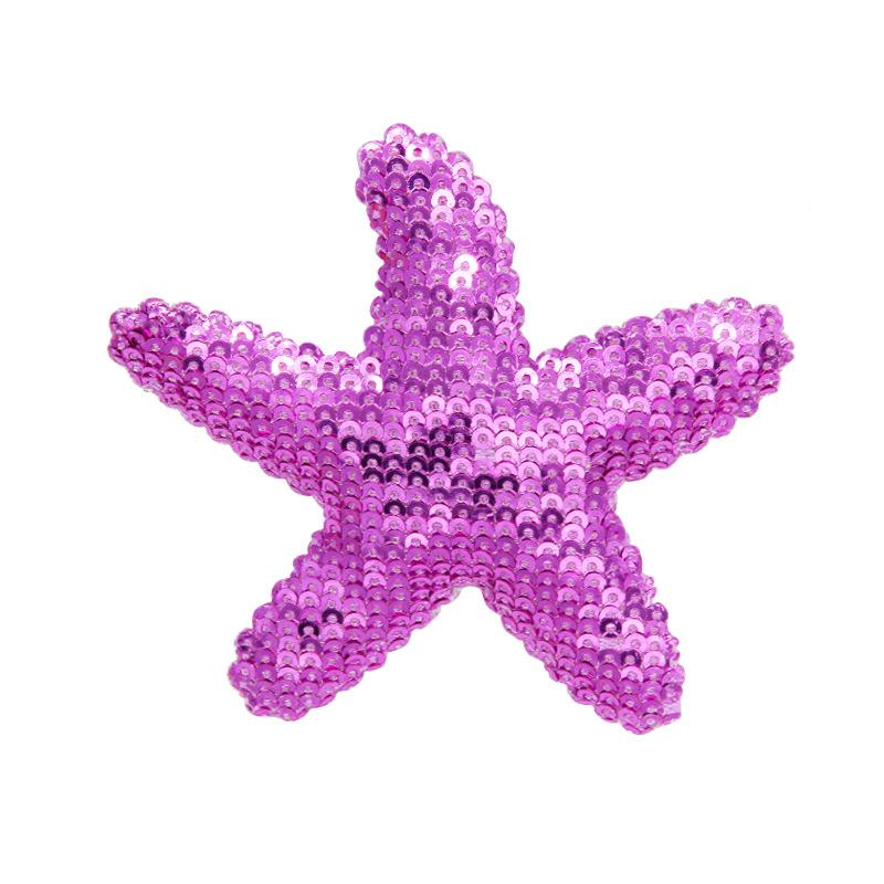 Starfish Hair Clips Pink Sequins Hair Pins Sea Star Alligator Hair Clips Barrettes Glitter Sea Shell Beach Hair Accessories