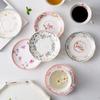 British foreign trade export ceramic coffee  household breakfast afternoon tea set flower tea  good-looking cup set