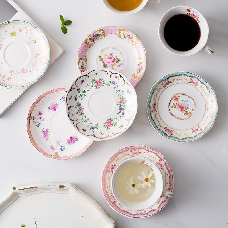 British foreign trade export ceramic coffee  household breakfast afternoon tea set flower tea  good-looking cup set