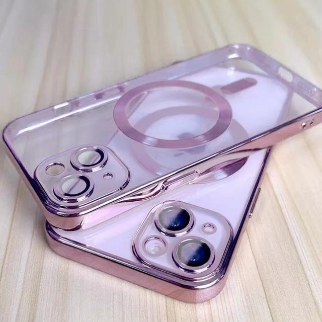 

Роскошный прозрачный мягкий чехол для Magsafe с беспроводной зарядкой для Iphone 11 12 13 14 Plus Pro X Xs Xr Max, силиконовый противоударный чехол for iphone13ProMax(6.7 )