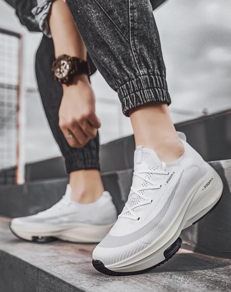 2024 Men's Lace-Up Sports Shoes with Air Cushion for Basketball and Running - Youth Casual Style