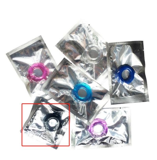 Men's Silicone Crystal Penis Ring for Erotic Adult Use