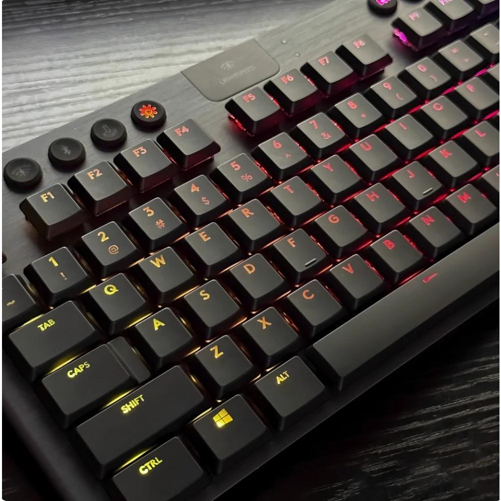 Logitech Keycaps for G915/G913/G913tkl/G813TKL Mechanical Keyboard Translucent 111 Keys US Version Includes ISO Keys