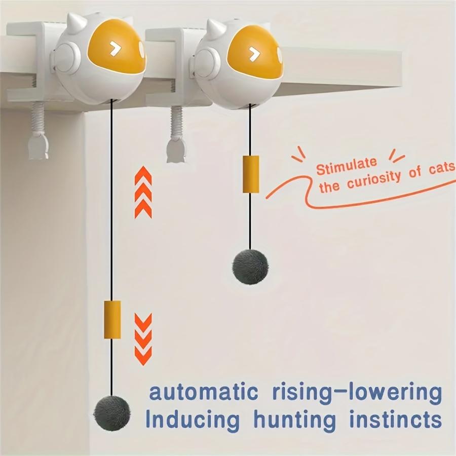 Cat Teaser Ball, Bite-Resistant Self-Amusement Cat Toy for Multiple Cats in Family Interaction Training and Boredom Relief, Suitable for Kittens