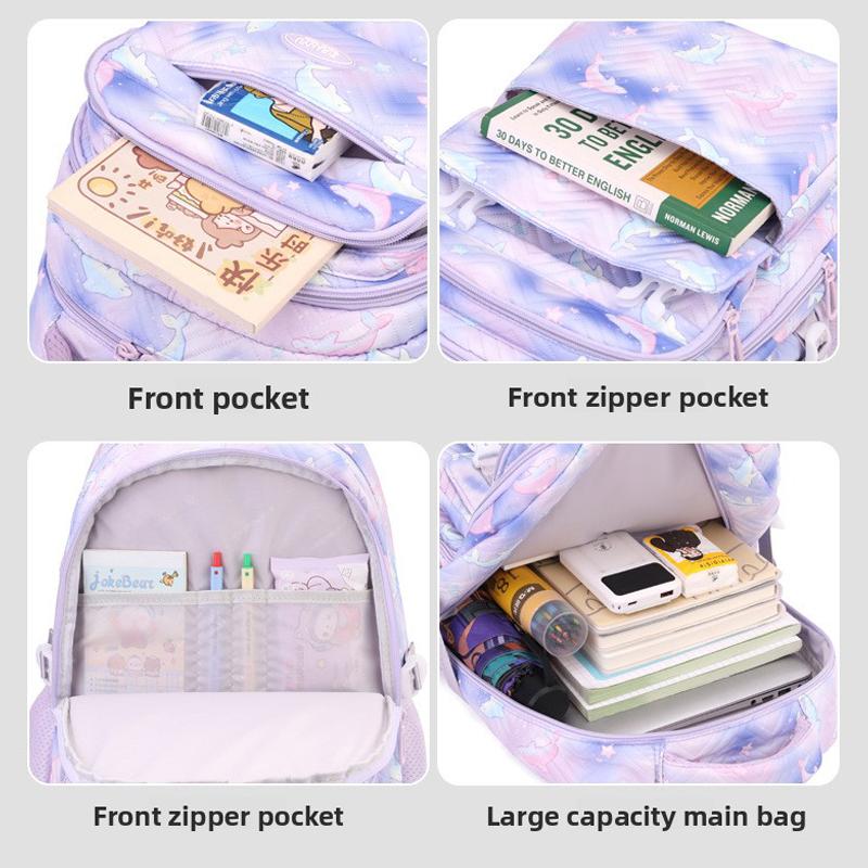 Zaino Scolastico con Ruote Zaino Trolley per Bambine Studentesse Zaino a Ruote Trolley Borsa Scolastica Trolley da Viaggio Bagaglio