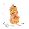 Ganesh Idol Murti Statue for Car Dashboard Gift Ceramic Terracotta Gold Plated Ganesha Ganpati Idols Showpiece