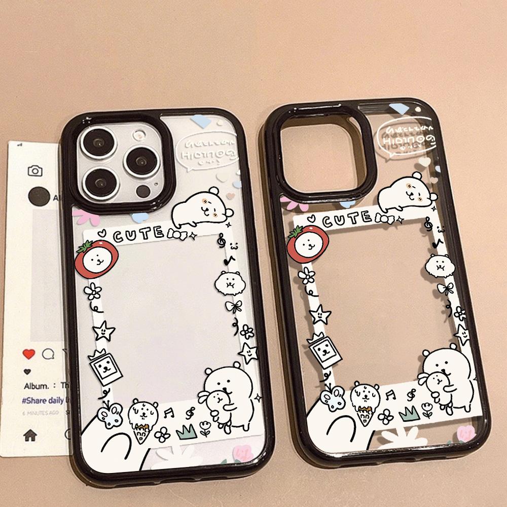 Acrylic Phone Case for iPhone 11 12 13 14 Pro 12 14 16 Pro Max for Samsung A16 A36 A56 S24 FE High-quality Painted Anti-fall Mobile Phone Case