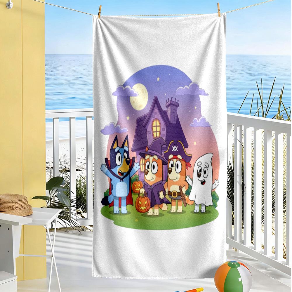 Holiday Pals Festive Gear Beach Towel Super Soft Microfiber Quickdry Fabric Comfortable Lightweight