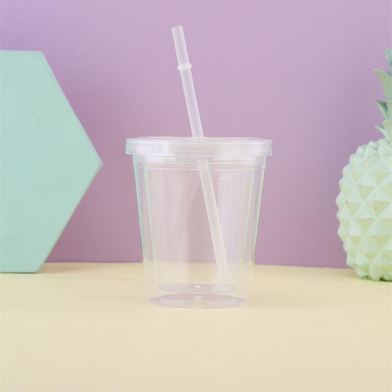 

Большая емкость двухслойный пластиковый стаканчик сменный картонный стаканчик для холодных напитков сока молока чая магазин стаканчик с трубочкой с крышкой бутылки для воды 1 шт. 350ml