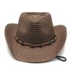 Sun Hat For Women Men With Wide Brim And Breathable Paper Straw For Beach And Pool Sun Protection