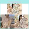 Summer Ice Silk Sleepwear Set With Short Sleeves And Shorts For Comfortable Home Wear