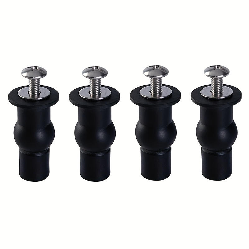 2/4Pcs Toilet Cover Screws Hinges Expanding Rubber Top Nuts Universal Type Toilet Cover Fixings Hinges Screws Home Bathroom