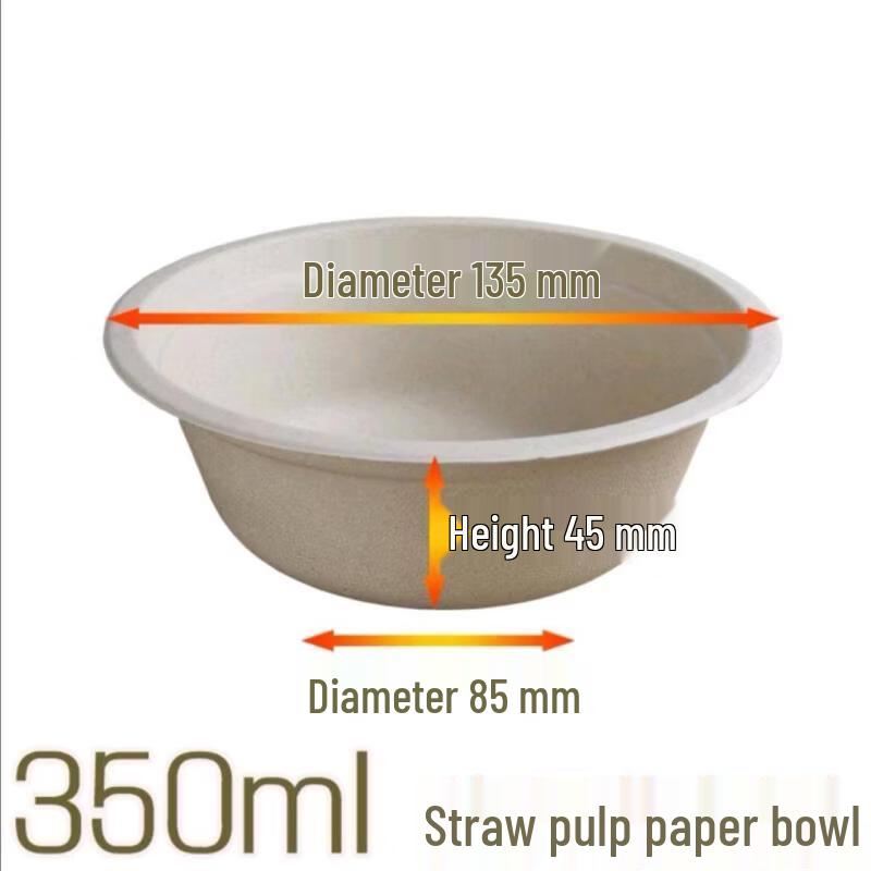 Kashicong Biodegradable Disposable Paper Bowls