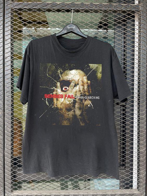 Senses Fail Band Still Searching Black Cotton T Shirt Full Size S-5XL XXL
