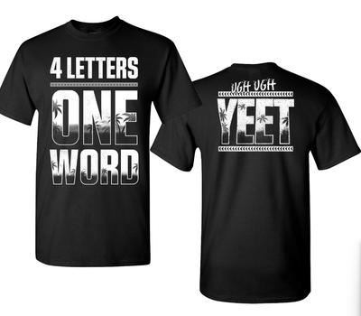 WWE Jey Uso Yeet 4 Buchstaben Ein Wort Schwarzes T-Shirt