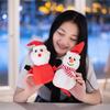 Santa Snowman Reversible Claus Plush Toy Flippable Christmas Doll Holiday Gift