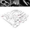 28pcs Interior Trims Decoration Kit Replacement for     JK JKU 2 Door 4 Door 2011-2018