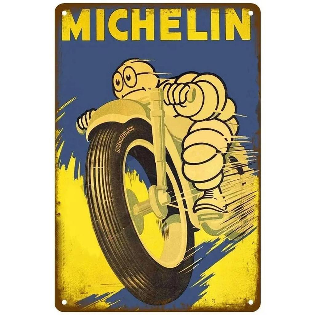 Tire Garage Shop Plaque Metal Tin Signs Wall Decoration Vintage Art Posters Iron Painting for Man Cave Home Cafe Garden Club Bar