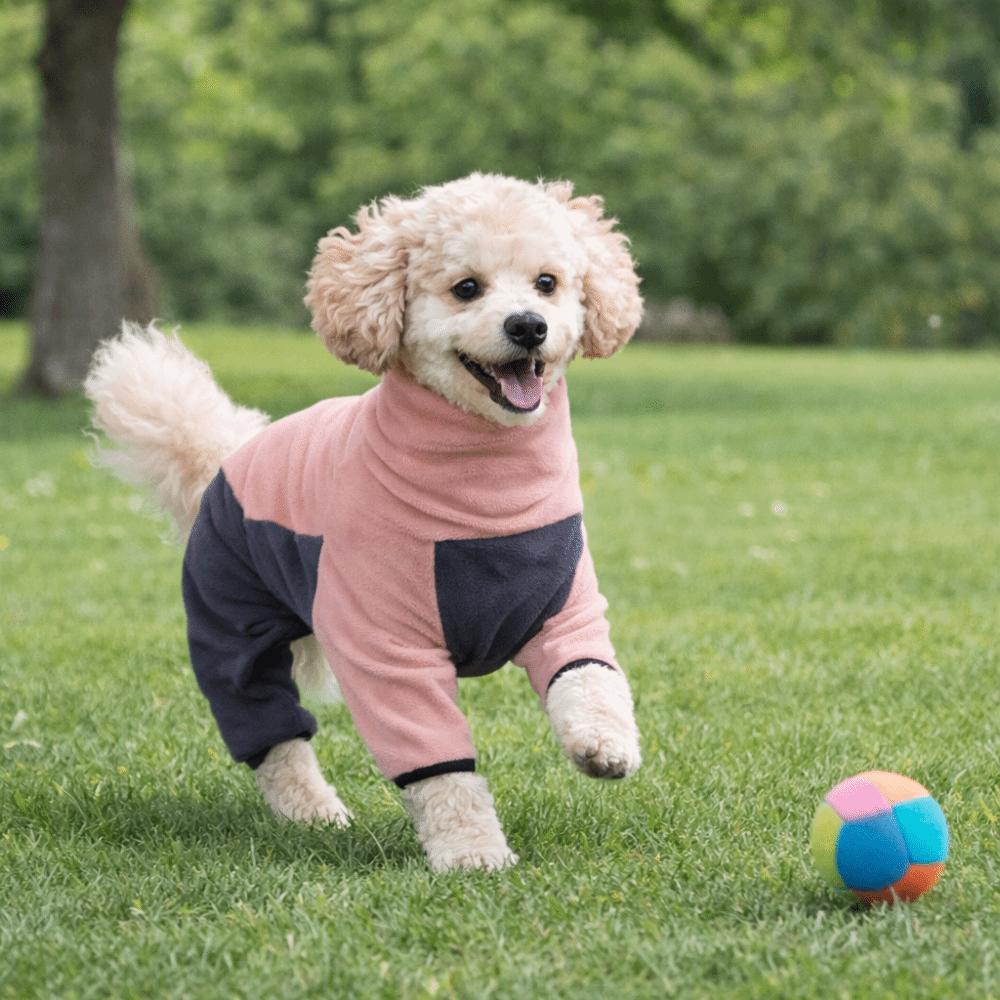 Costum de iarnă impermeabil pentru câine cu guler înalt, cu patru picioare, haine din fleece pentru câine, activități în aer liber