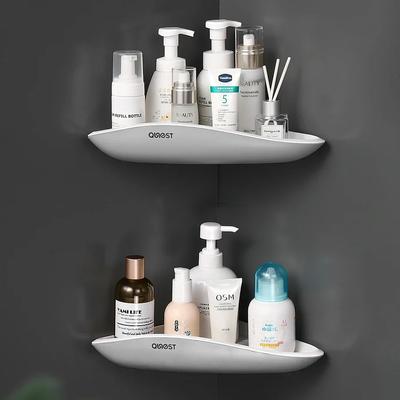 Shower Organizer Corner Shelf, Bathroom Shelves On Wall, Plastic Bathroom Organizer and Storage, Bathroom Rack Storage Shelf