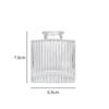 Retro Embossed Transparent Glass Vase: French-Inspired Luxury Home Decor for Living Room