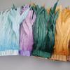 25-30cm Rooster Feather Trimming Chicken Feathers Trims Rooster Tail Feather Ribbon Dress Skirt Costume Carnival Decoration