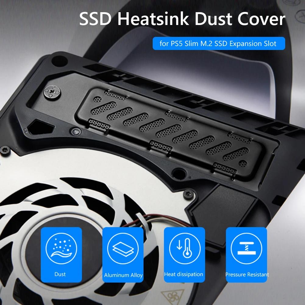 SSD Heatsink Dust Cover SSD Cover Breathable Hole Radiator Dust Cover Cooling and Dust Proof for PS5 Slim M.2 SSD Expansion Slot