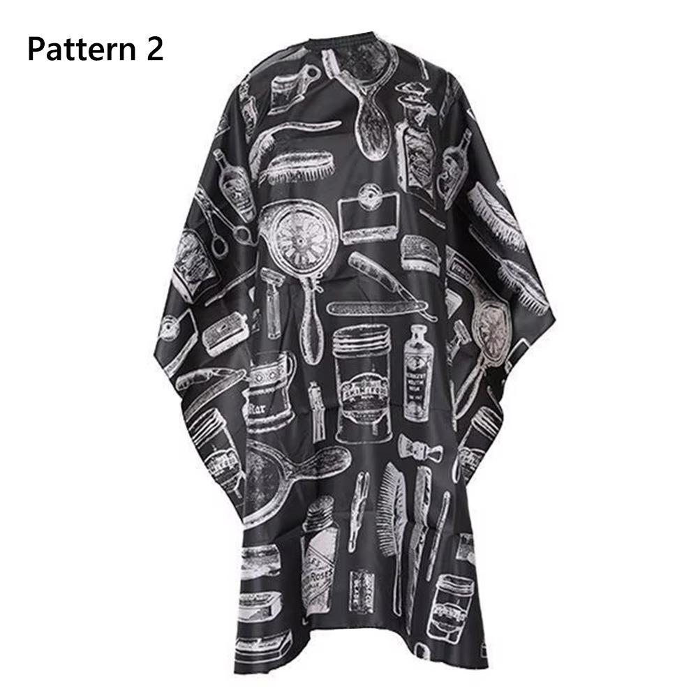 Salon Accessory Barber Cape Black/Comb Printing Hairdressing Coat Durable Haircut Cloth  Barbershop