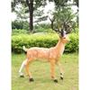 Luminous Fiberglass Sika Deer Sculpture for Garden Lawn Decoration
