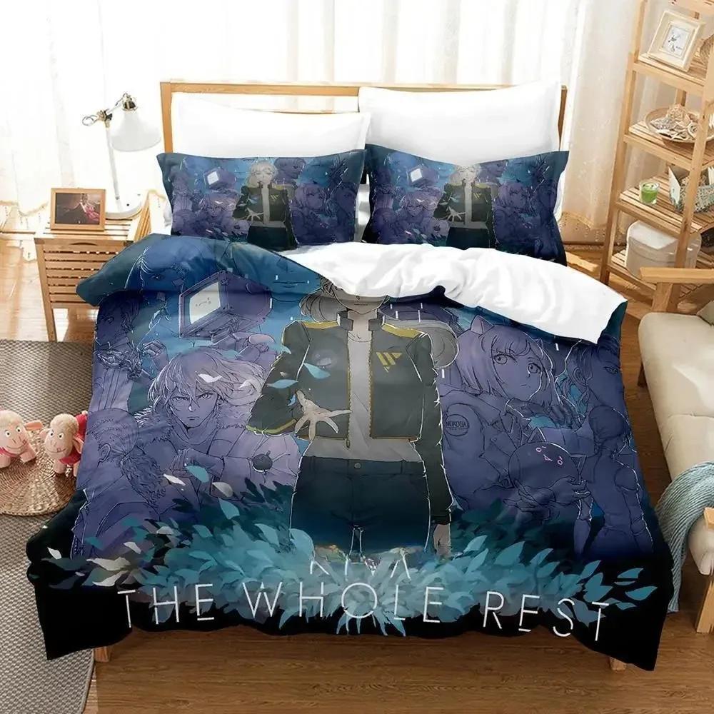 Cytus II Zestaw pościeli Pojedynczy Bliźniak Pełny Queen King Size Zestaw do łóżka Sypialnia dla dorosłych Dzieci Zestawy poszewek na kołdrę Druk 3D Anime Zestaw prześcieradeł