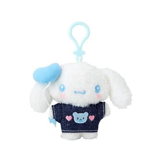 Держатель талисмана Санрио (Заплатка из денима) Плюшевый брелок Cinnamoroll 182591