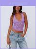 Y2k Sexy Lace Cami Top With High Elasticity For Streetwear Women