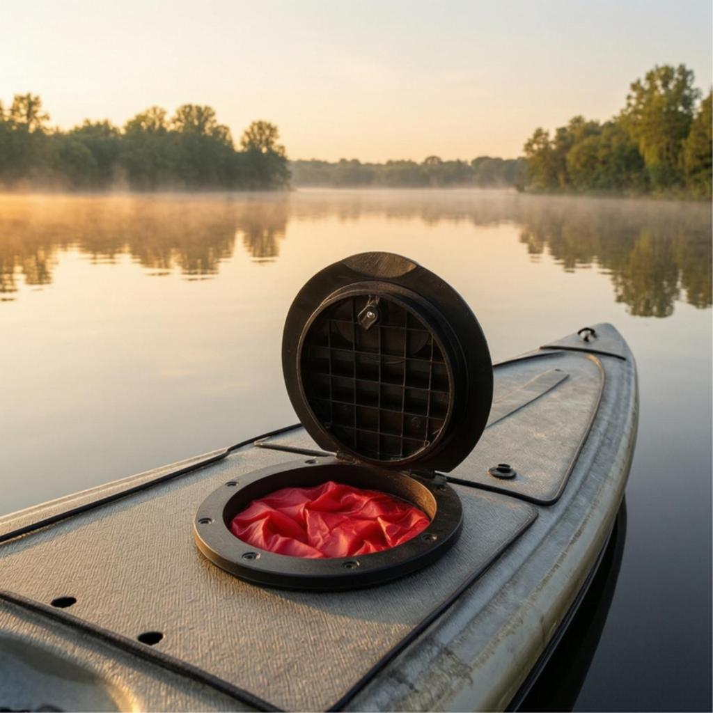 Round Kayak Inspection Hatch Cover Waterproof Sealing Lid Easy to Install