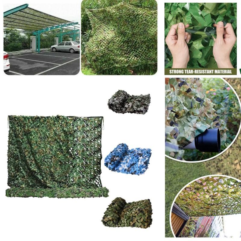Filet de Camouflage Militaire Filet de Camouflage Camping Extérieur Bâche en Maille Couverture Pare-Soleil Décorations de Fête Jungle