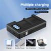 PALO 1400MAh NB-10L NB10L + Caricabatterie LCD con Porta Tipo C e Cavo USB per Canon G1X G15 G16 SX40HS SX50HS SX60HS SX40 SX50