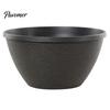 Weather Resistant Flower Basin Resin Planters, Vintage Plant Pot with Drainage Hole & Saucer, Lightweight Retro Style Courtyard Decor for Indoor