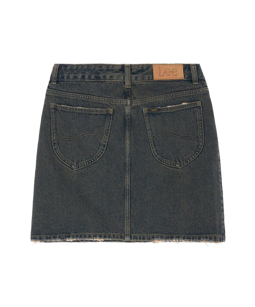 Lee Mini Denim Skirt Indigo Dark