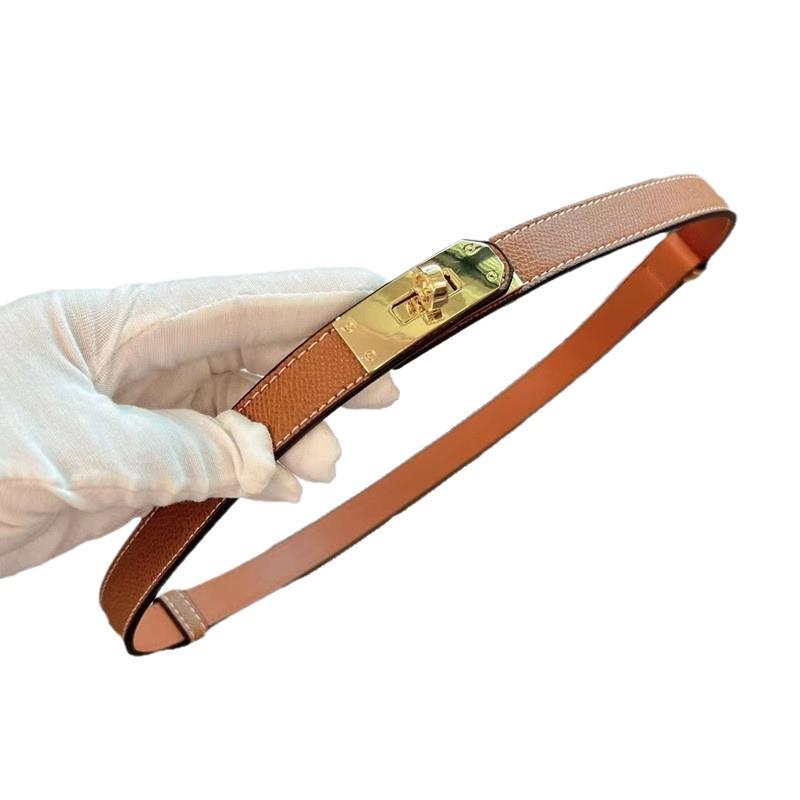 

2023 New Women s 2cm Leather Belt: Casual, Versatile Double Buckle, Adjustable, and Fashionable Black with Silver Buckle