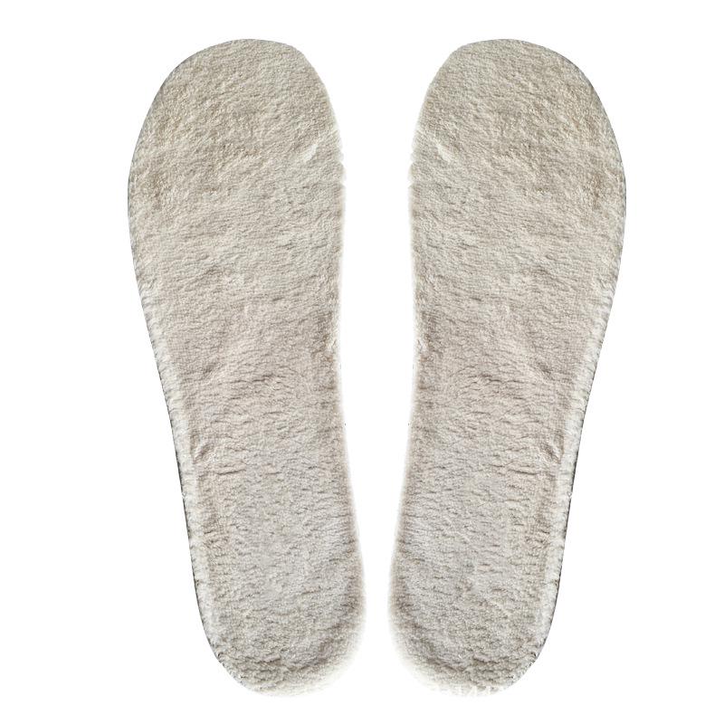 Women's Winter Plush Coral Fleece Insoles: Thickened, Warm, Breathable, Sweat-Absorbent, Odor-Resistant, and Comfortable with Mugwort Cotton.
